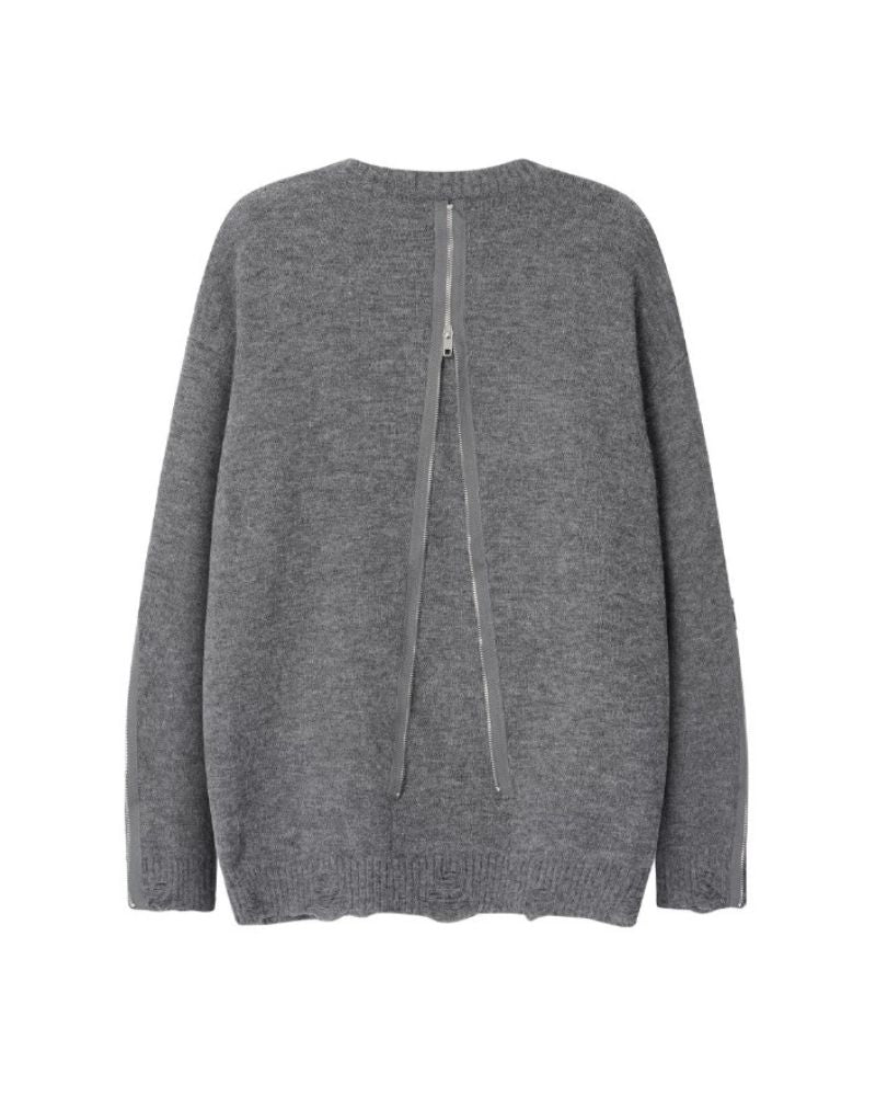 Double Zipper Oversize Lover Sweater