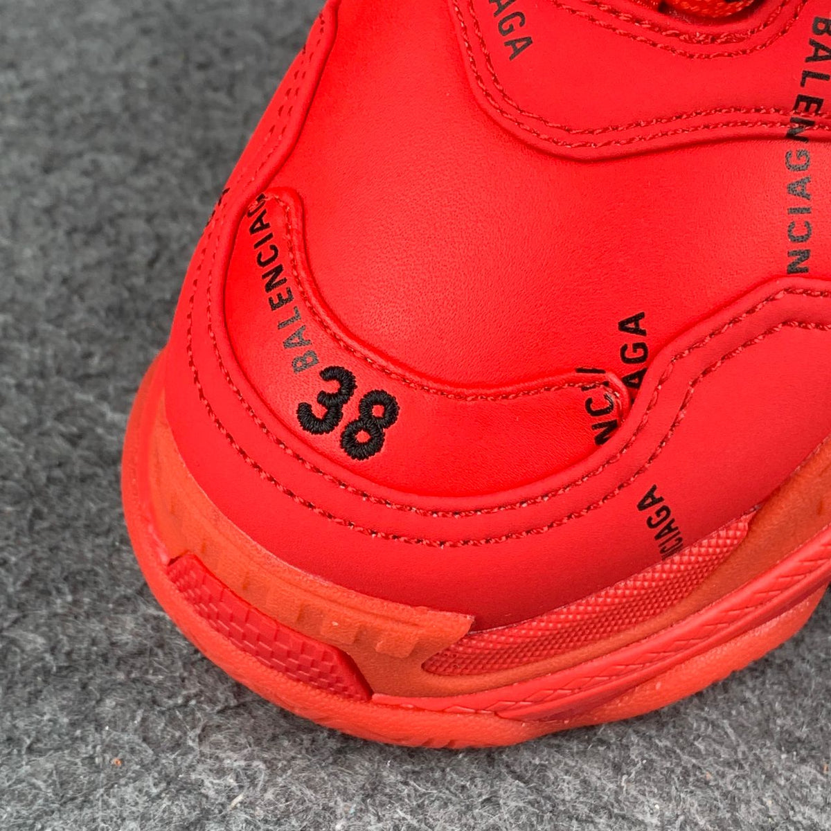 Balenciaga Triple S 'Allover Logo - Red'