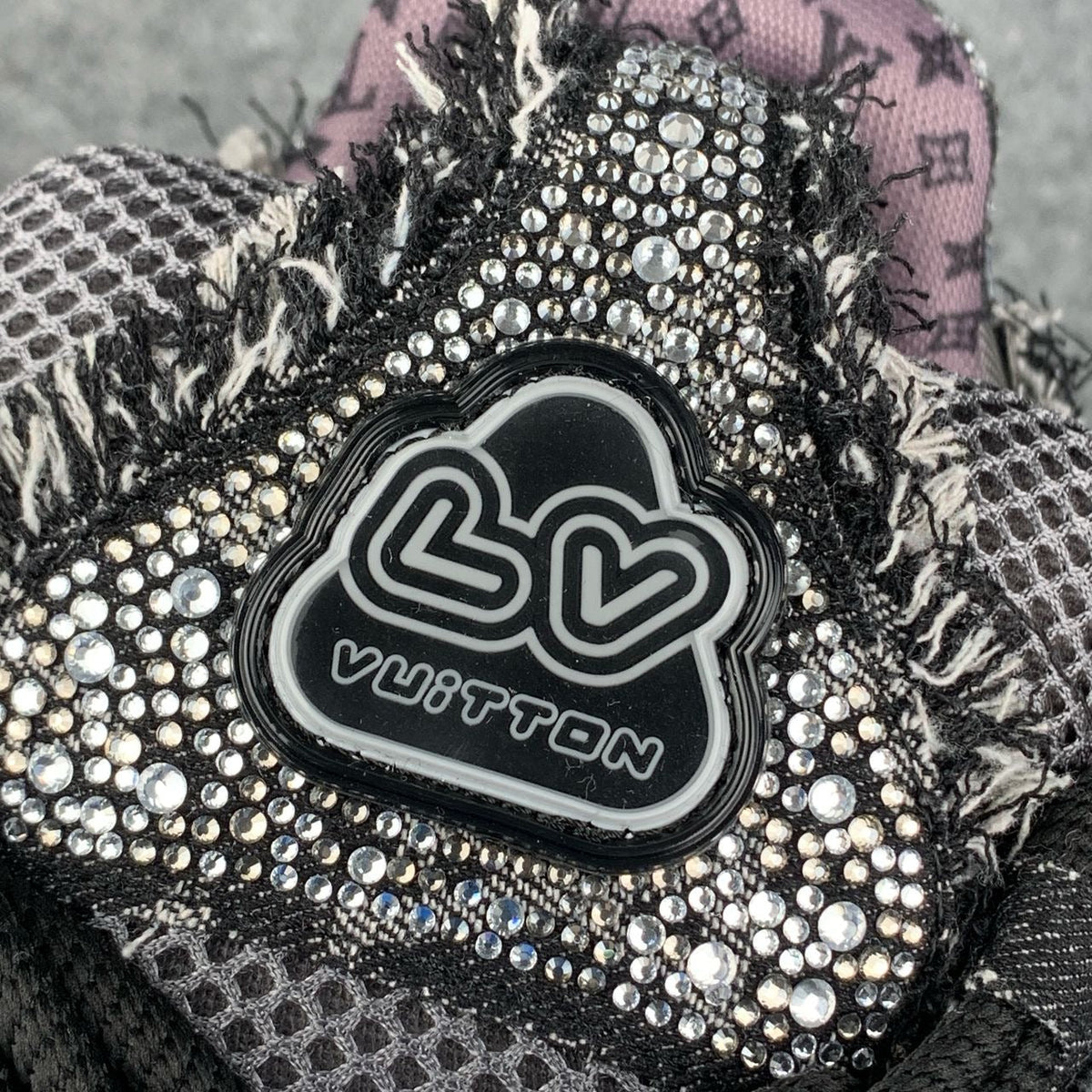 LV Skate Sneaker 'Black Swarovski Monogram'