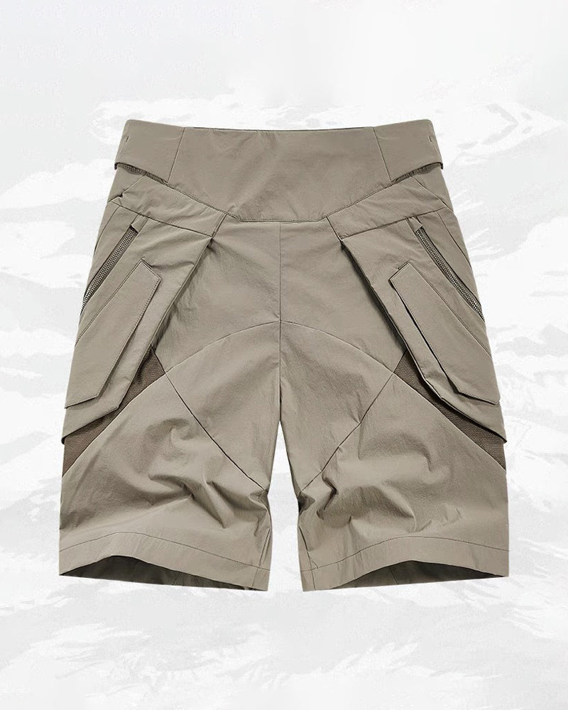 Functional Zipper Pockets Cargo Shorts