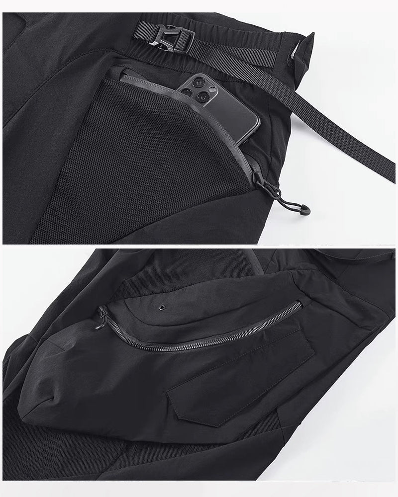 Functional Zipper Pockets Cargo Shorts