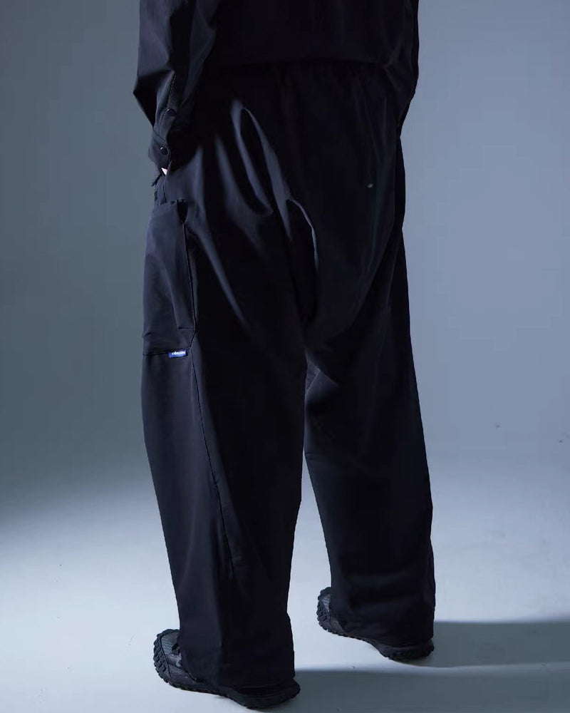 Functional Drop-Crotch Cargo Pants