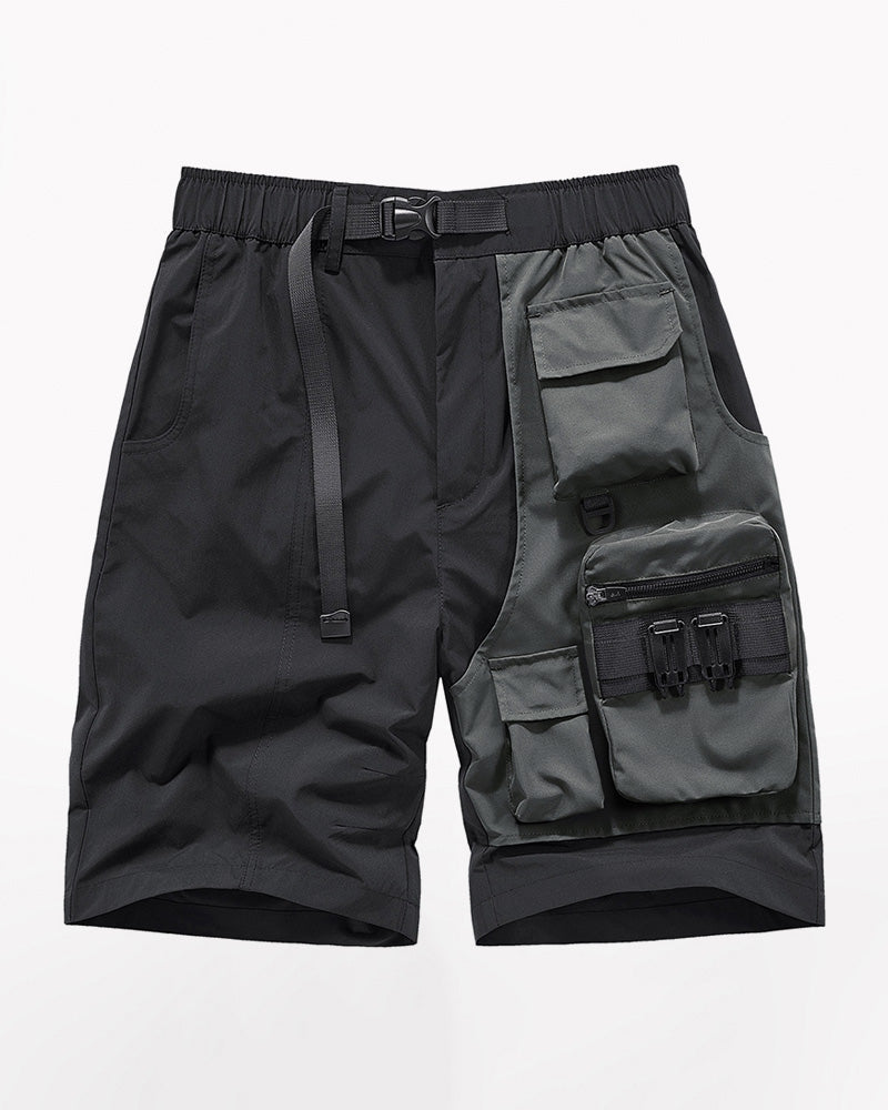 Functional Fake Two Piece Cargo Shorts