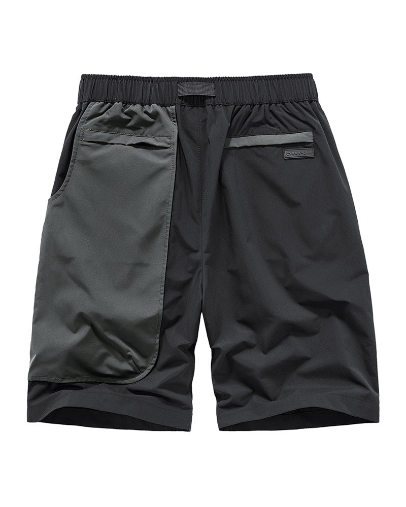 Functional Fake Two Piece Cargo Shorts