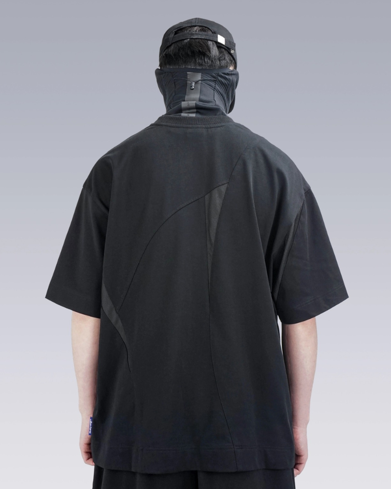Geometric Patchwork Techwear T-Shirt