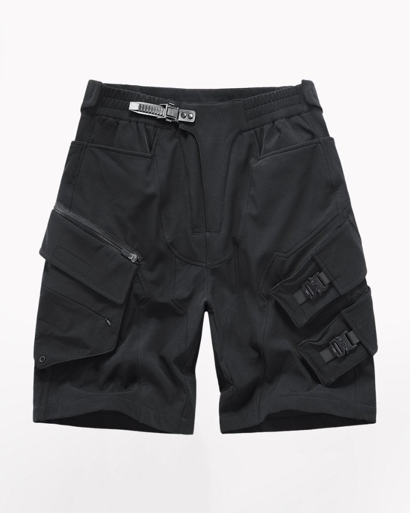 Functional Multi-Pocket Tech Cargo Shorts