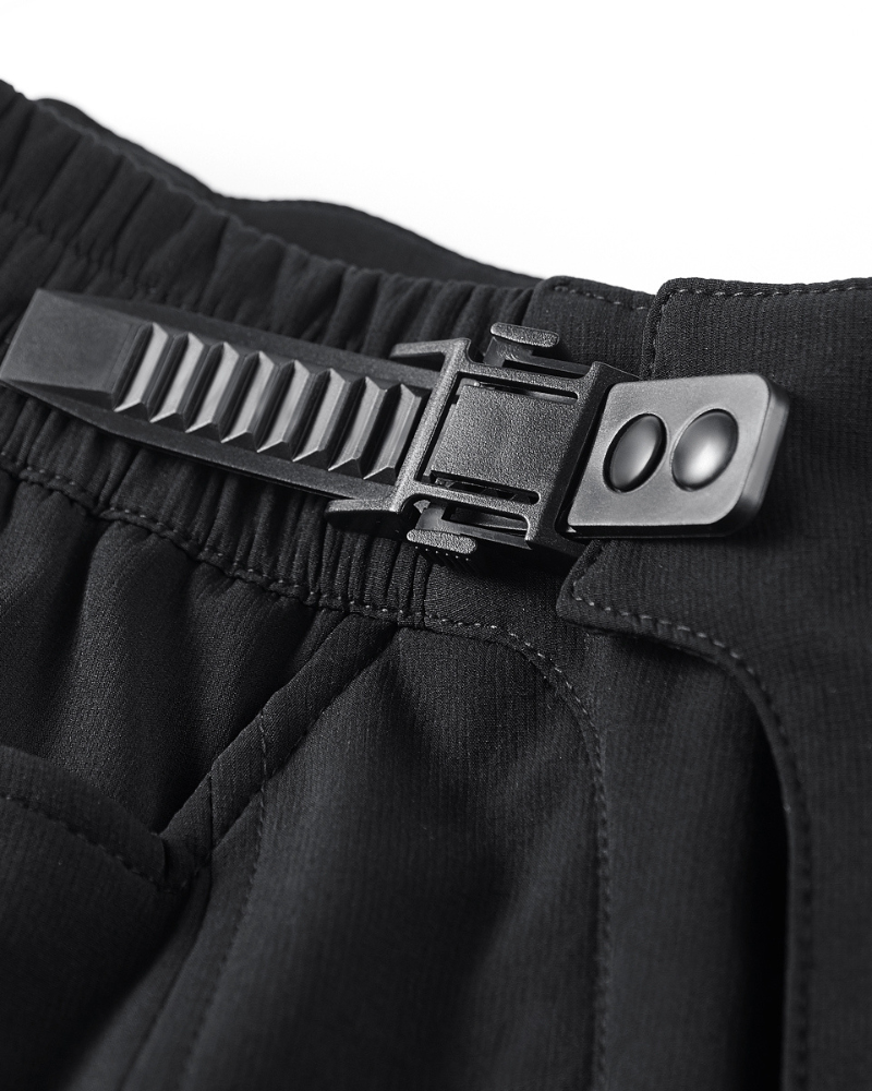 Functional Multi-Pocket Tech Cargo Shorts