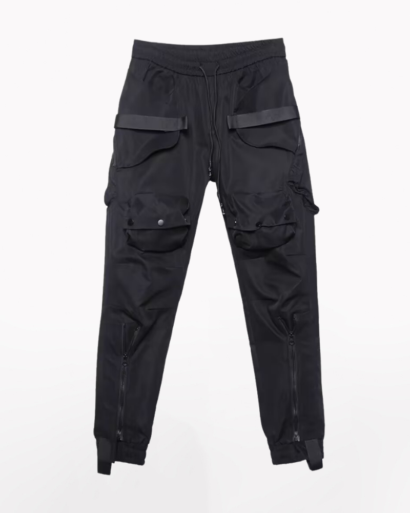 Functional Pocket Zipper Cargo Pants