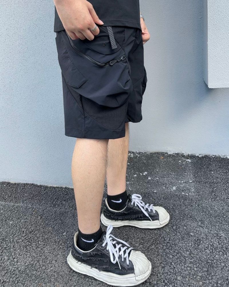 Functional Zipper Pockets Cargo Shorts