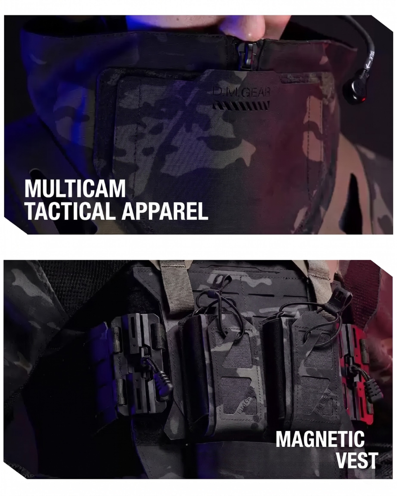 Functional Breathable Tactical Combat Jacket & Vest Set