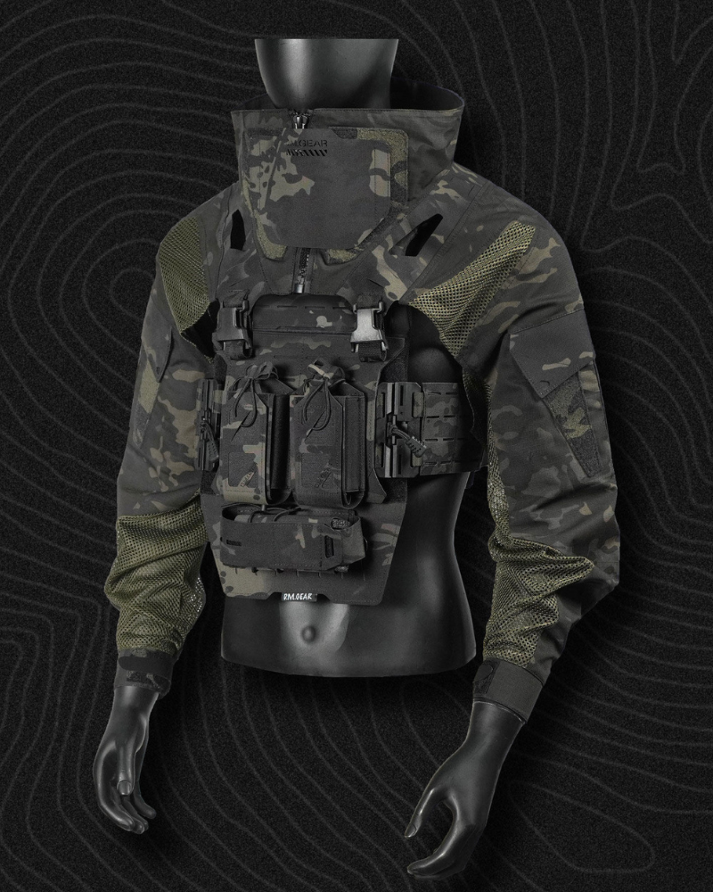 Functional Breathable Tactical Combat Jacket & Vest Set