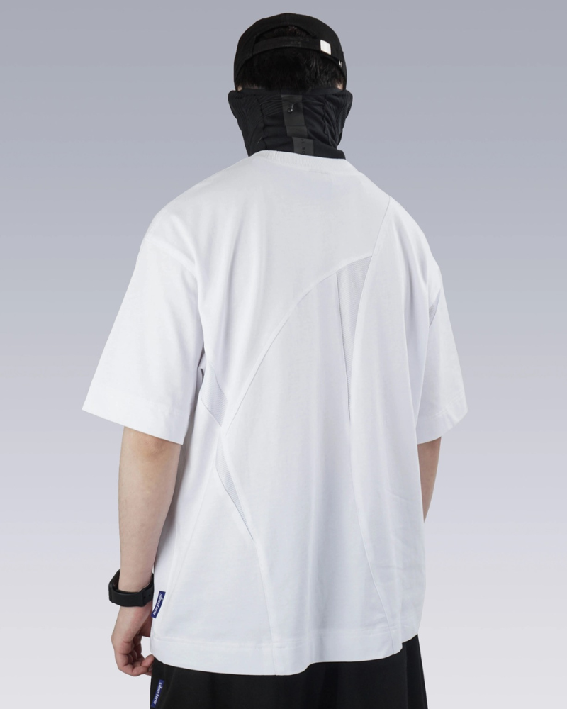 Geometric Patchwork Techwear T-Shirt