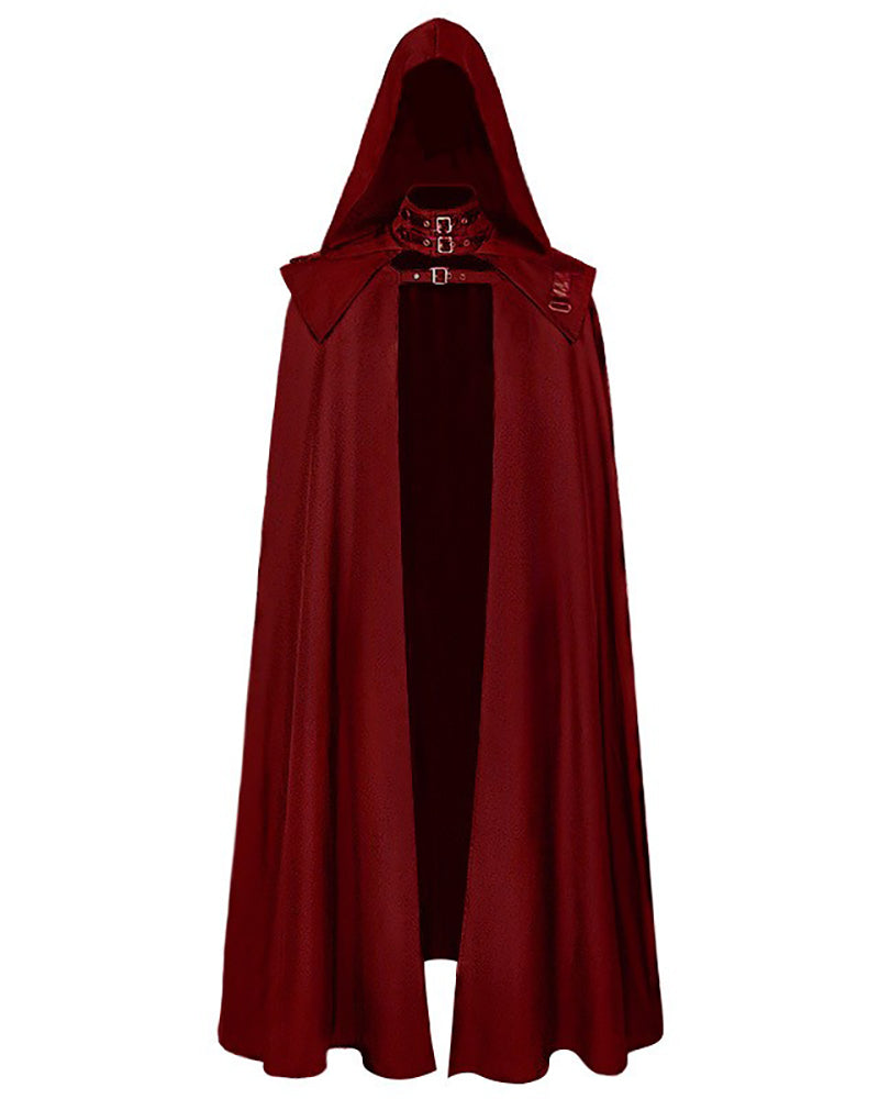 Gothic Wizard Robes Hooded Cloak