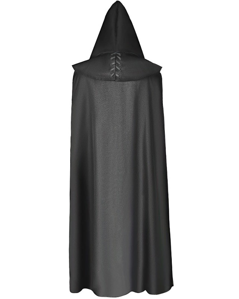 Gothic Wizard Robes Hooded Cloak