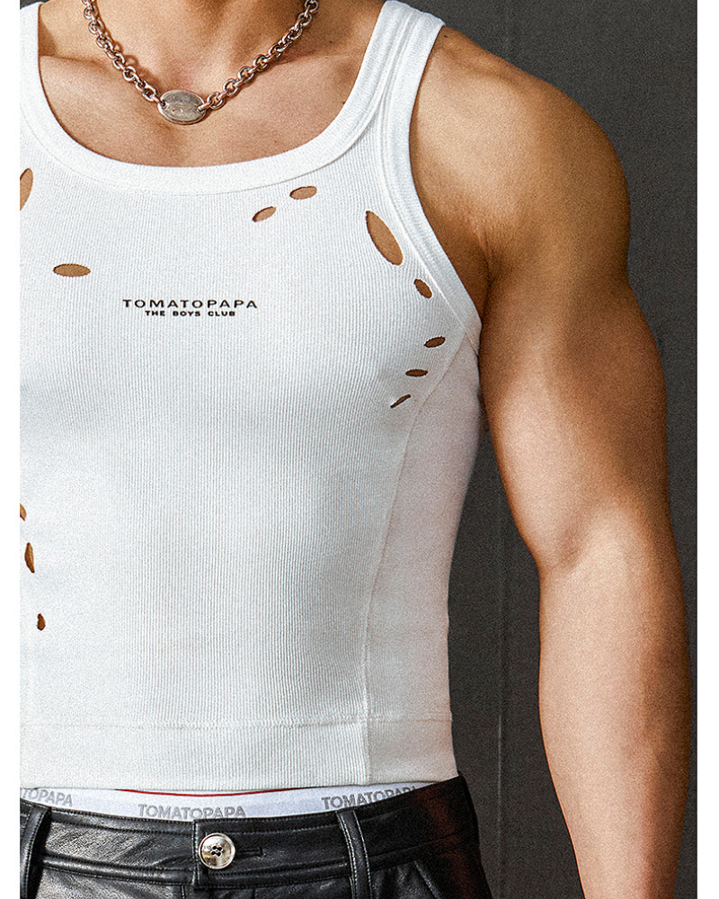 Gym Clothing Men's Tank Top Ripped Muscle Shirt