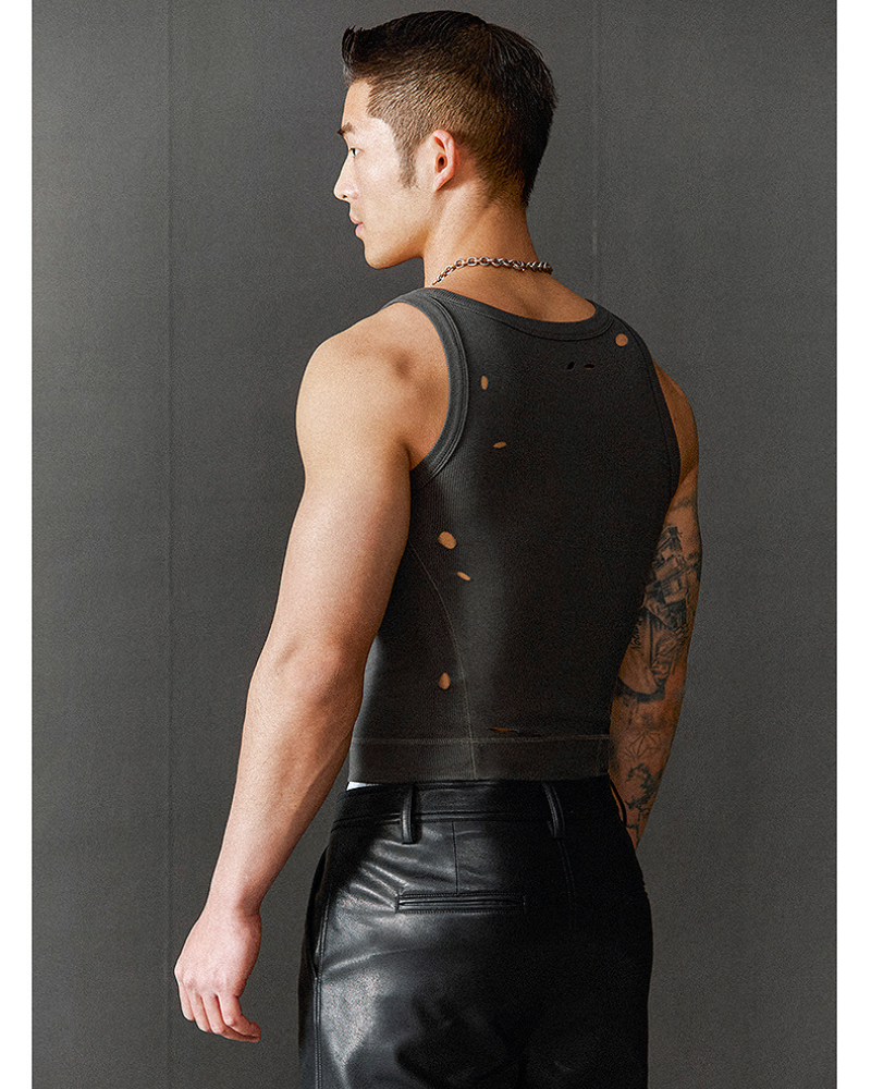 Gym Clothing Men's Tank Top Ripped Muscle Shirt
