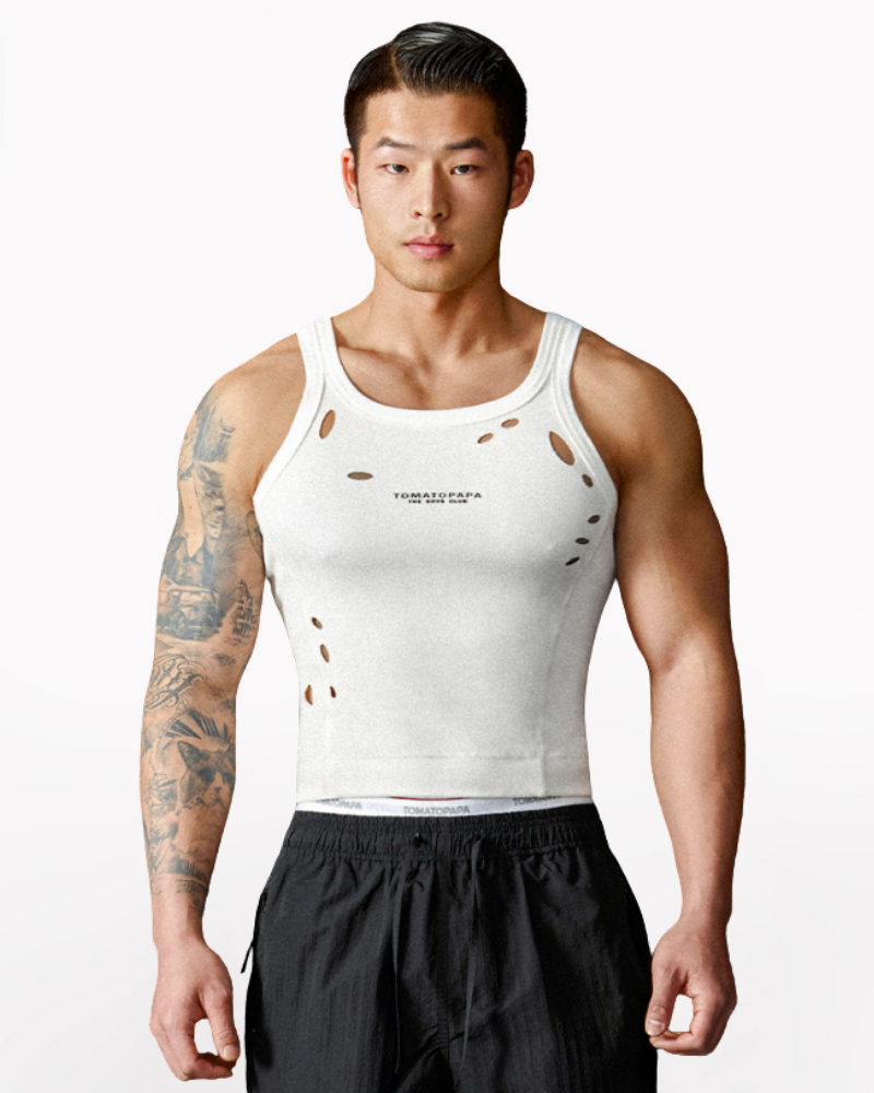 Gym Clothing Men's Tank Top Ripped Muscle Shirt