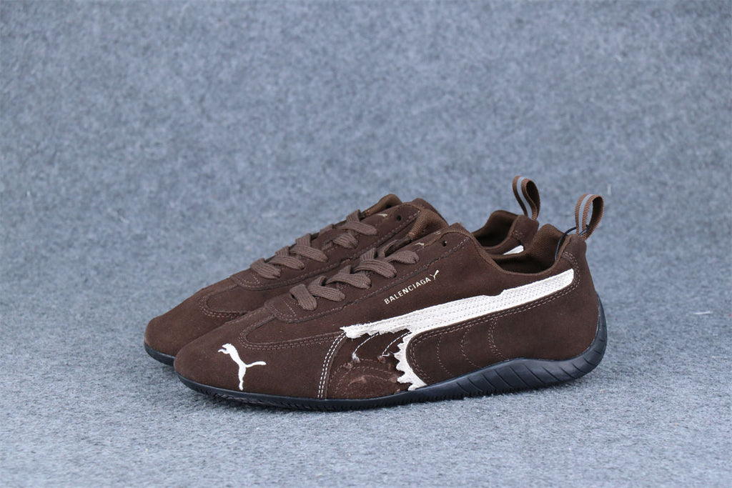 Balenciaga x Puma Speedcat Suede 'Distressed Brown White'