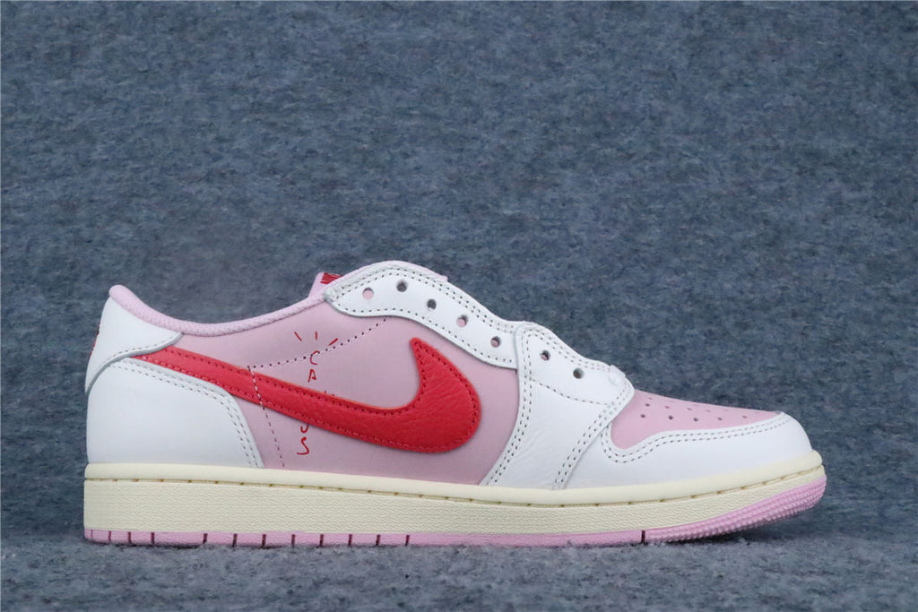 Travis Scott x Air Jordan 1 Retro Low OG 'Sail Tropical Pink' (US Warehouse, No QC)