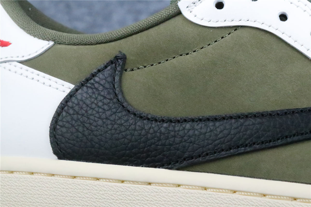 Travis Scott x Air Jordan 1 Retro Low OG SP 'Reverse Olive / Medium Olive' (US Warehouse, No QC)