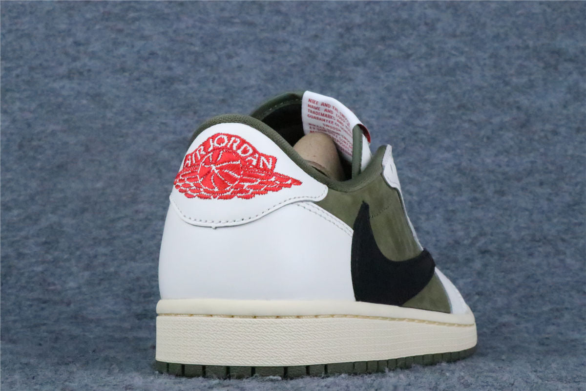 Travis Scott x Air Jordan 1 Retro Low OG SP 'Reverse Olive / Medium Olive' (US Warehouse, No QC)