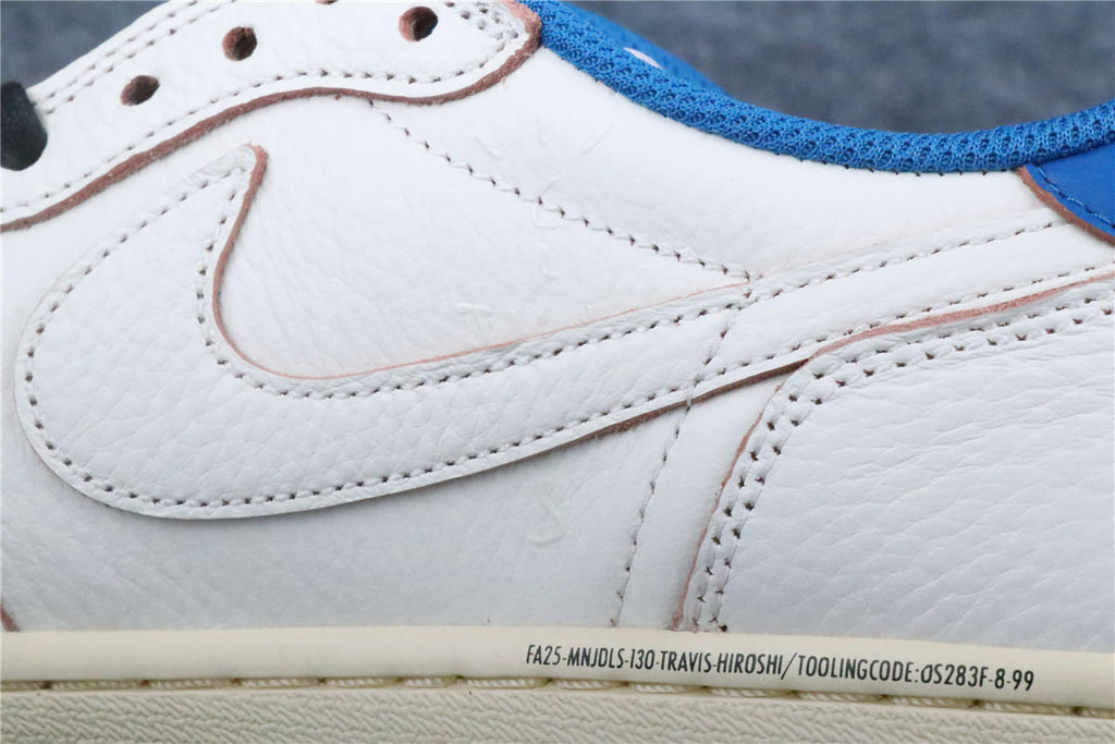 Fragment Design x Travis Scott x Air Jordan 1 Retro Low OG SP 'Sail Military Blue' (US Warehouse, No QC)