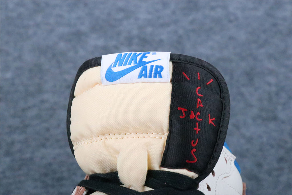 Fragment Design x Travis Scott x Air Jordan 1 Retro Low OG SP 'Sail Military Blue' (US Warehouse, No QC)