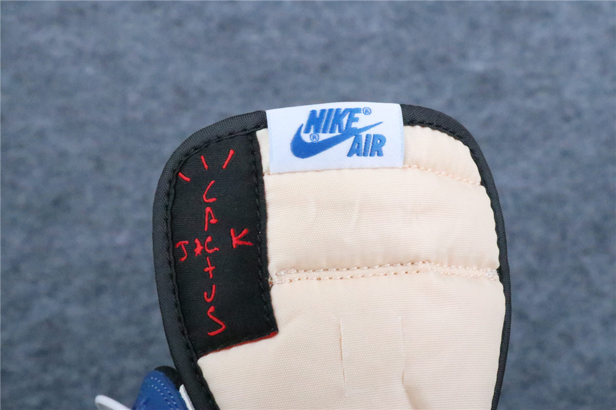 Custom Fragment Design x Travis Scott x Air Jordan 1 Low 'Royal Blue'