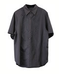 Japanese Style Summer Loose Pleated Short Sleeve Shirt
