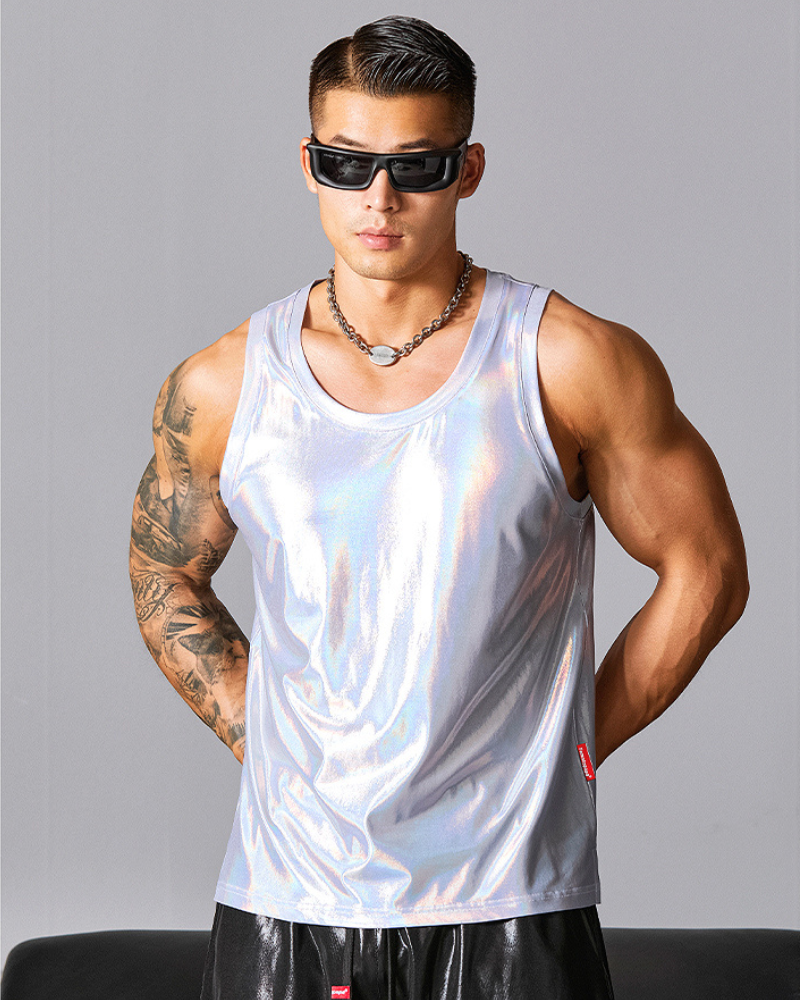 Men's Tank Top High Elastic Soft Sports Muscle Shirt