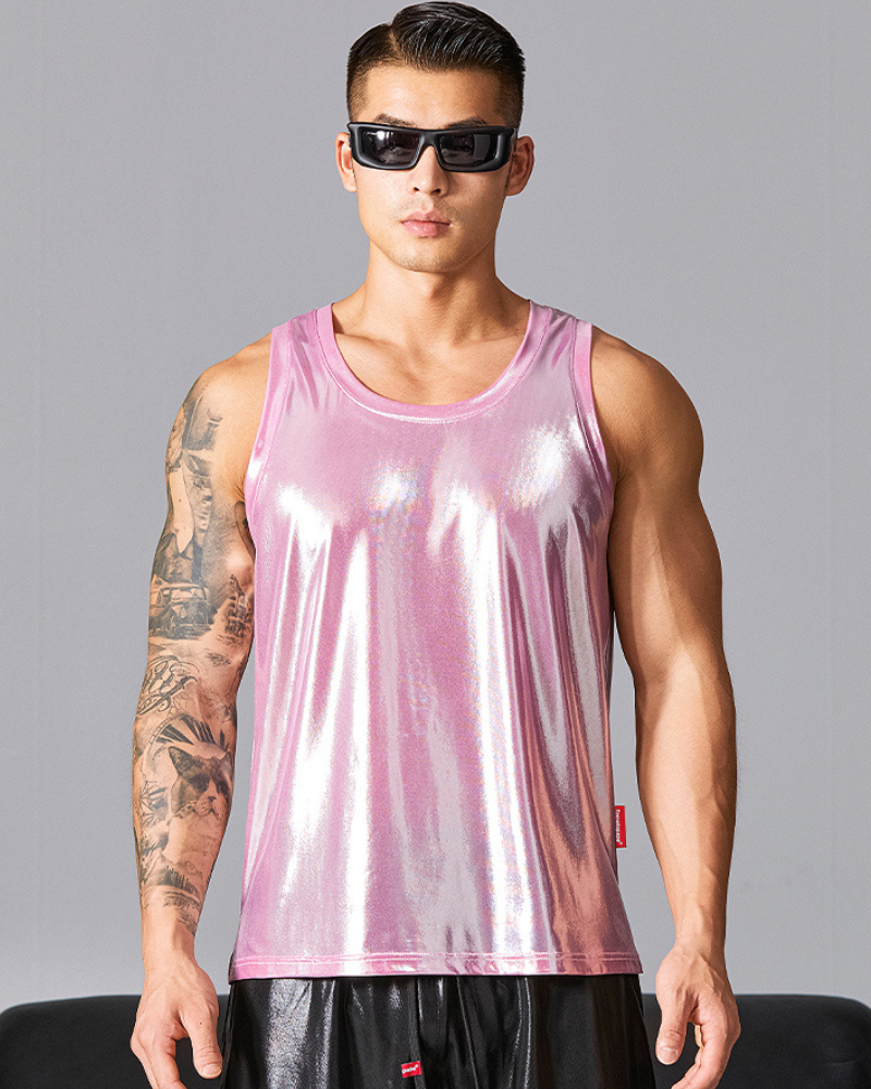 Men's Tank Top High Elastic Soft Sports Muscle Shirt