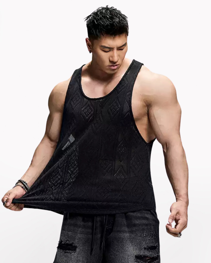 Men's Tank Top Sports Breathable Muscle Shirt