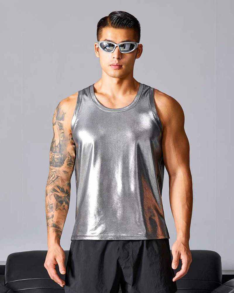 Men's Tank Top High Elastic Soft Sports Muscle Shirt
