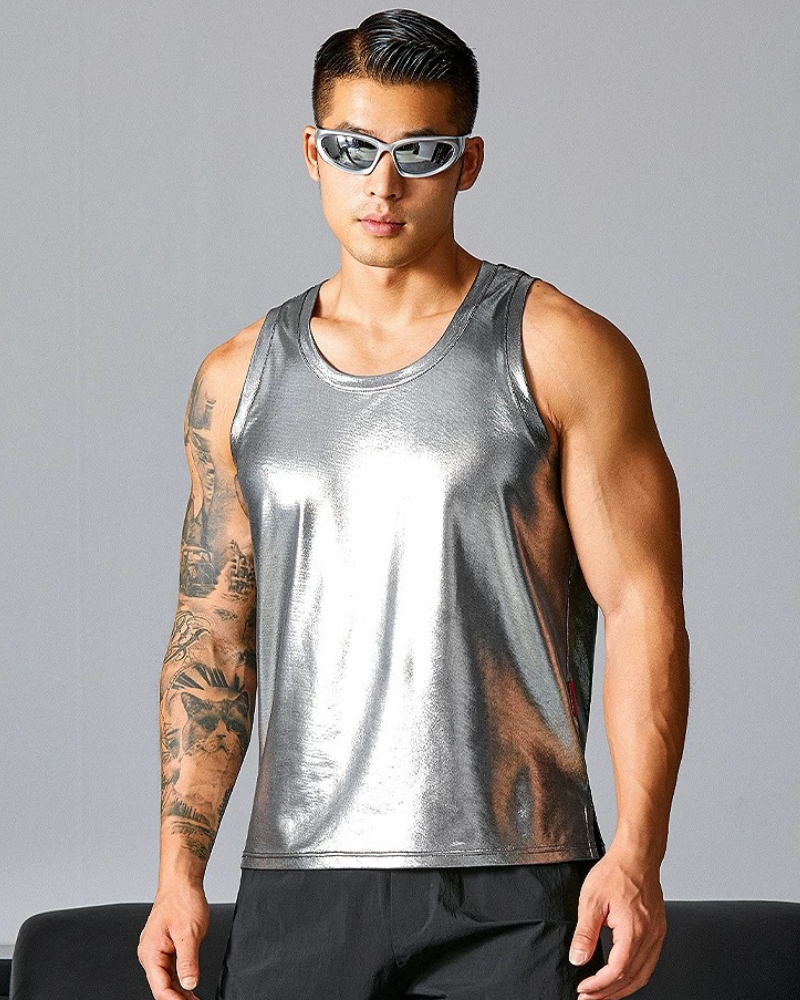 Men's Tank Top High Elastic Soft Sports Muscle Shirt