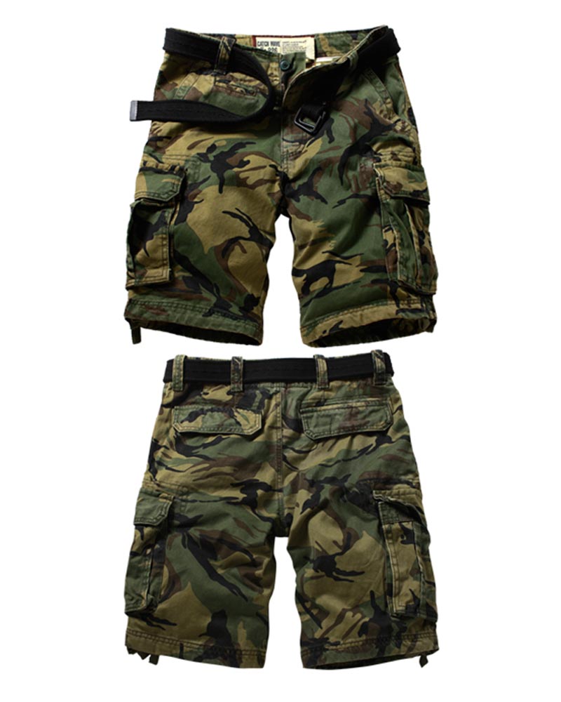 Outdoor Multi-Pocket Tactical Camo Jorts
