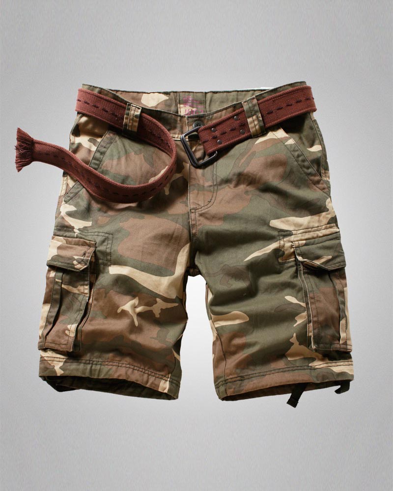 Outdoor Multi-Pocket Tactical Camo Jorts