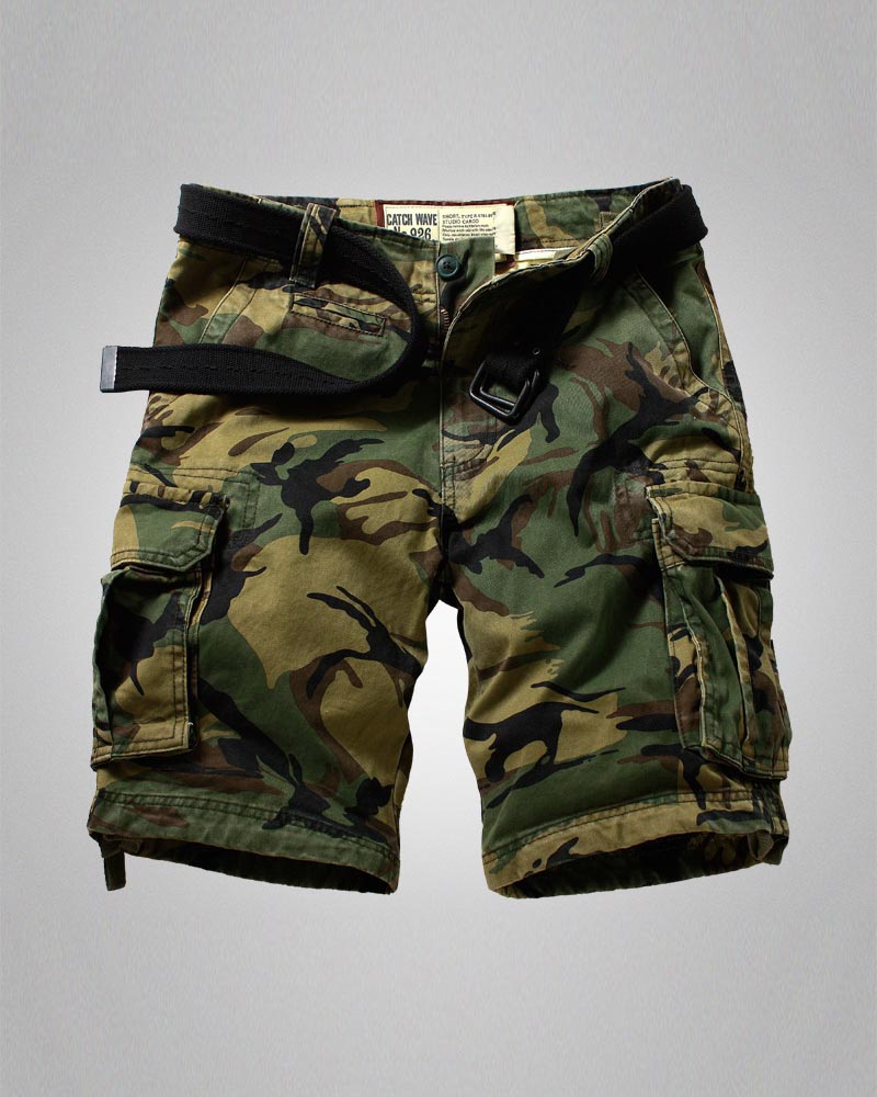 Outdoor Multi-Pocket Tactical Camo Jorts
