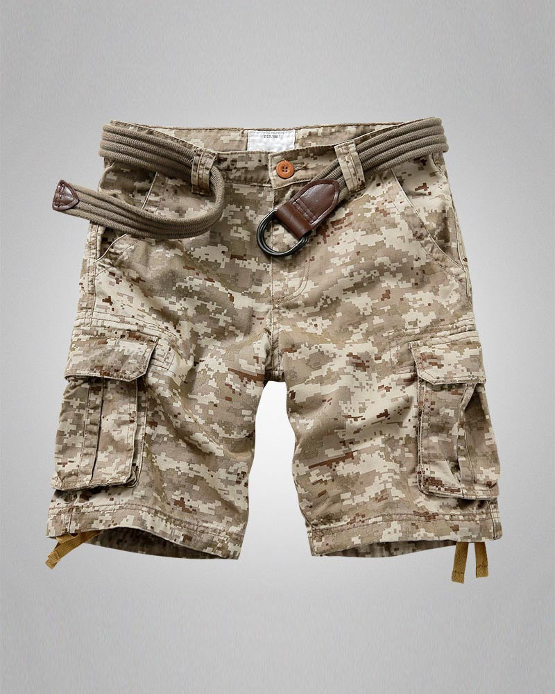 Outdoor Multi-Pocket Tactical Camo Jorts