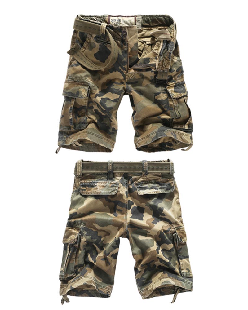 Outdoor Multi-Pocket Tactical Camo Jorts