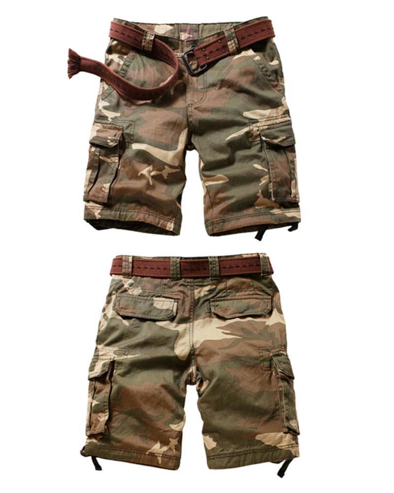 Outdoor Multi-Pocket Tactical Camo Jorts