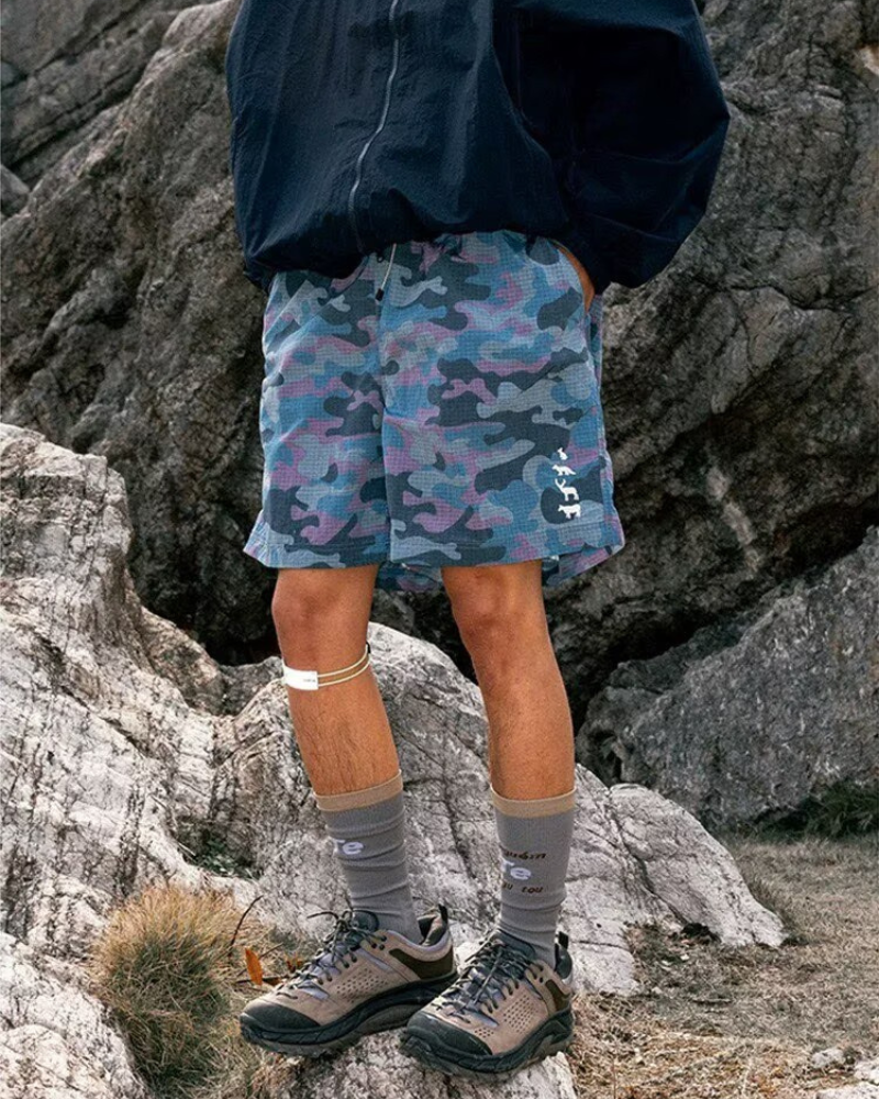 Outdoor Leopard Camo Cycling Hiking Shorts