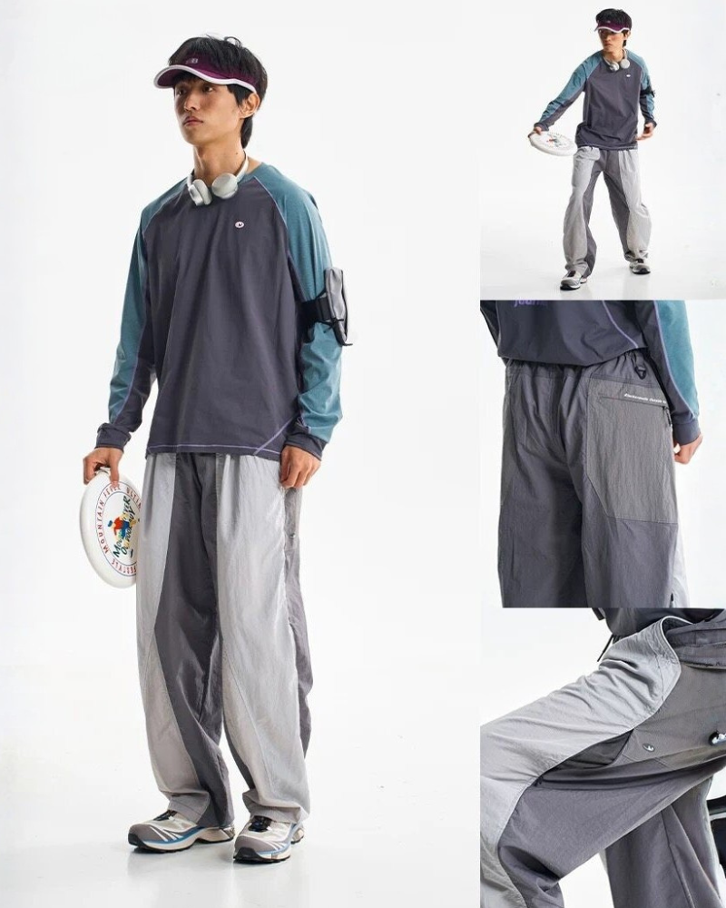 Outdoor Mountain Style Loose Fit Sports Hiking Pants