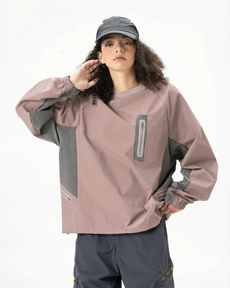 Outdoor Unisex Water-Resistant Technical Pullover Sweatshirt