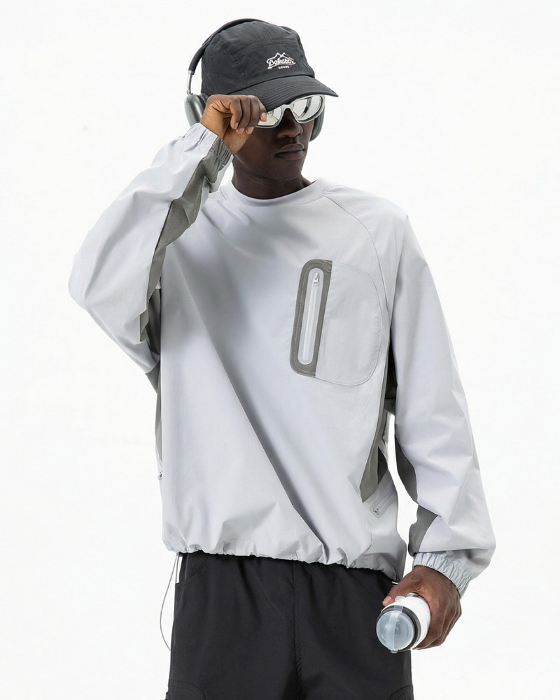 Outdoor Unisex Water-Resistant Technical Pullover Sweatshirt