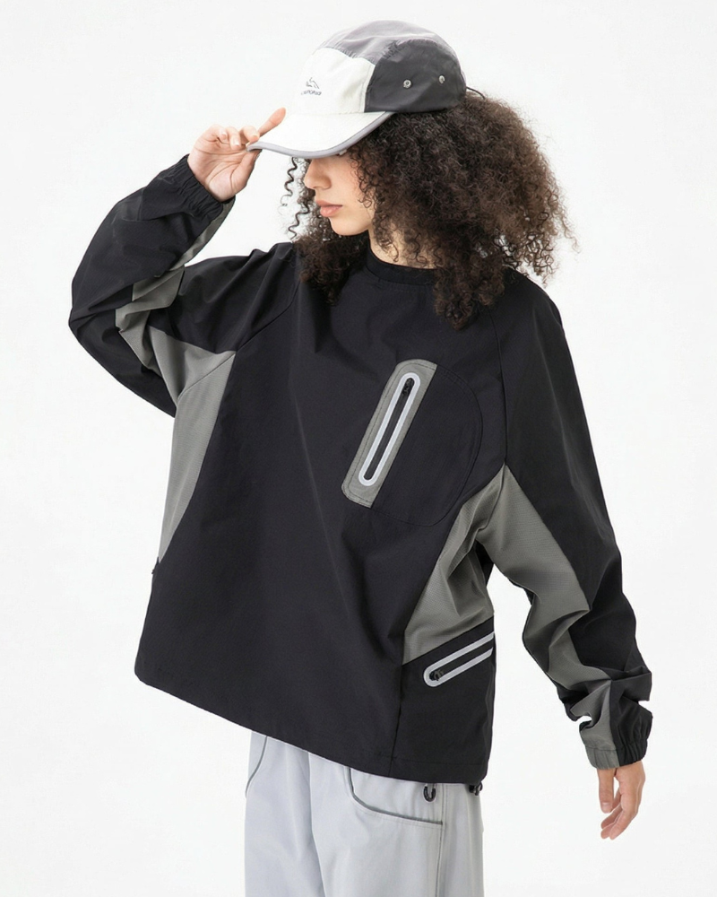 Outdoor Unisex Water-Resistant Technical Pullover Sweatshirt
