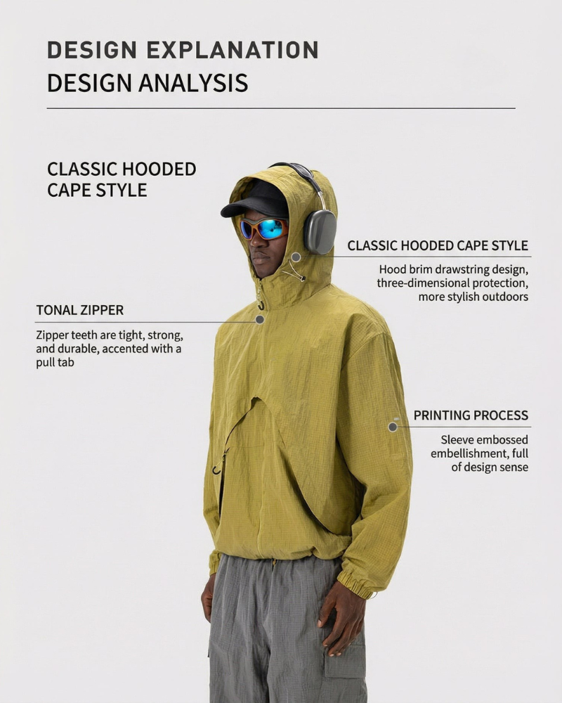 Outdoor Unisex Water-Repellent 2-in-1 Modular Jacket