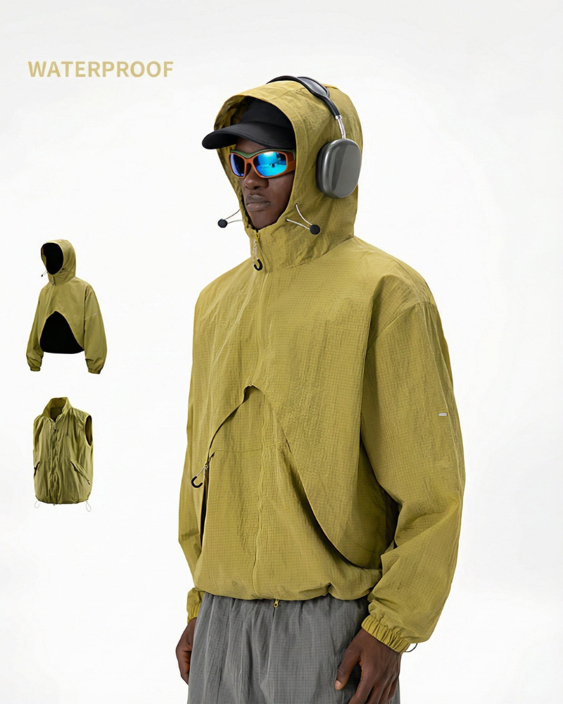Outdoor Unisex Water-Repellent 2-in-1 Modular Jacket