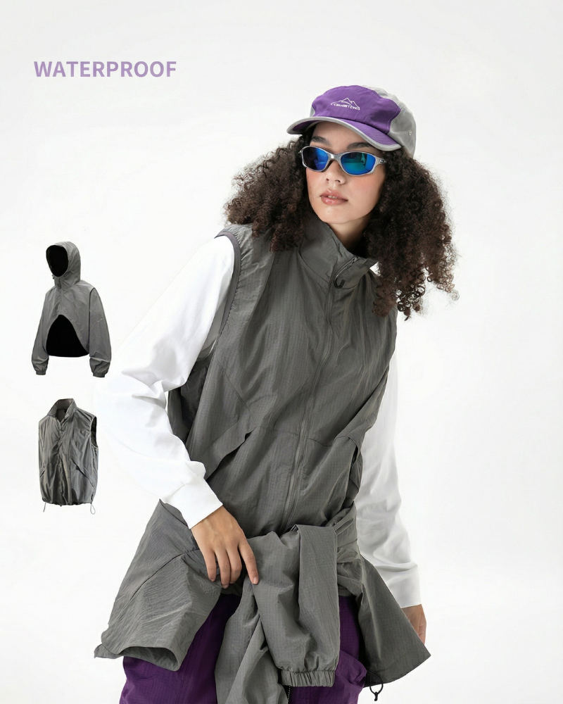 Outdoor Unisex Water-Repellent 2-in-1 Modular Jacket