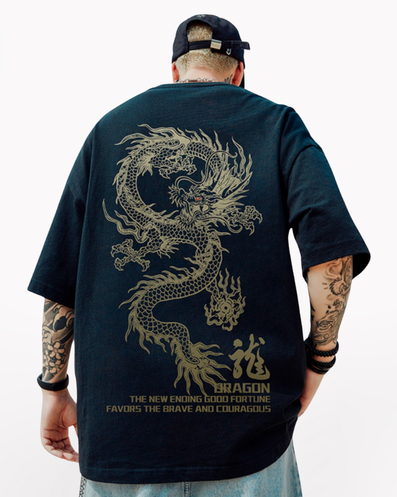 Oversize Streetwear Dragon T-Shirt