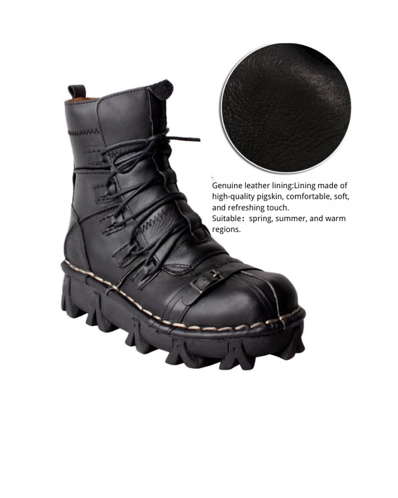 Techwear Punk Style Unisex Motorcycle Riding Boots